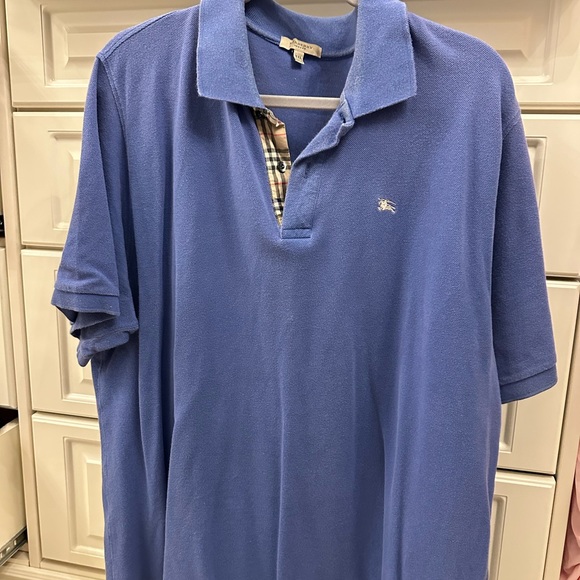 Burberry Other - Burberry Short Sleeve Polo Shirt. Blue. Size XXL. Retails for $200. Make offer